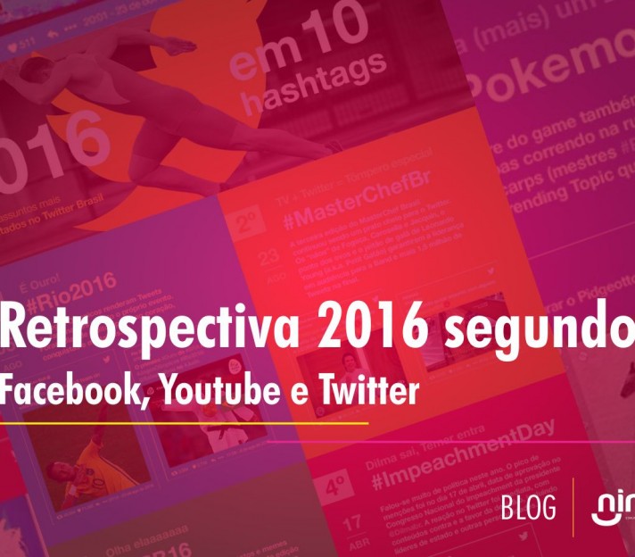 Retrospectiva 2016 segundo Facebook, Youtube e Twitter